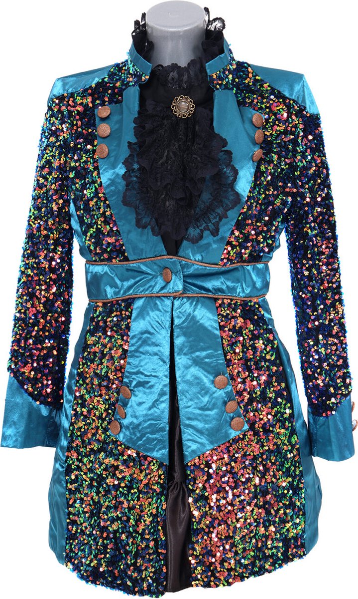 Carnavalsjas sequin delight dames | Maat M